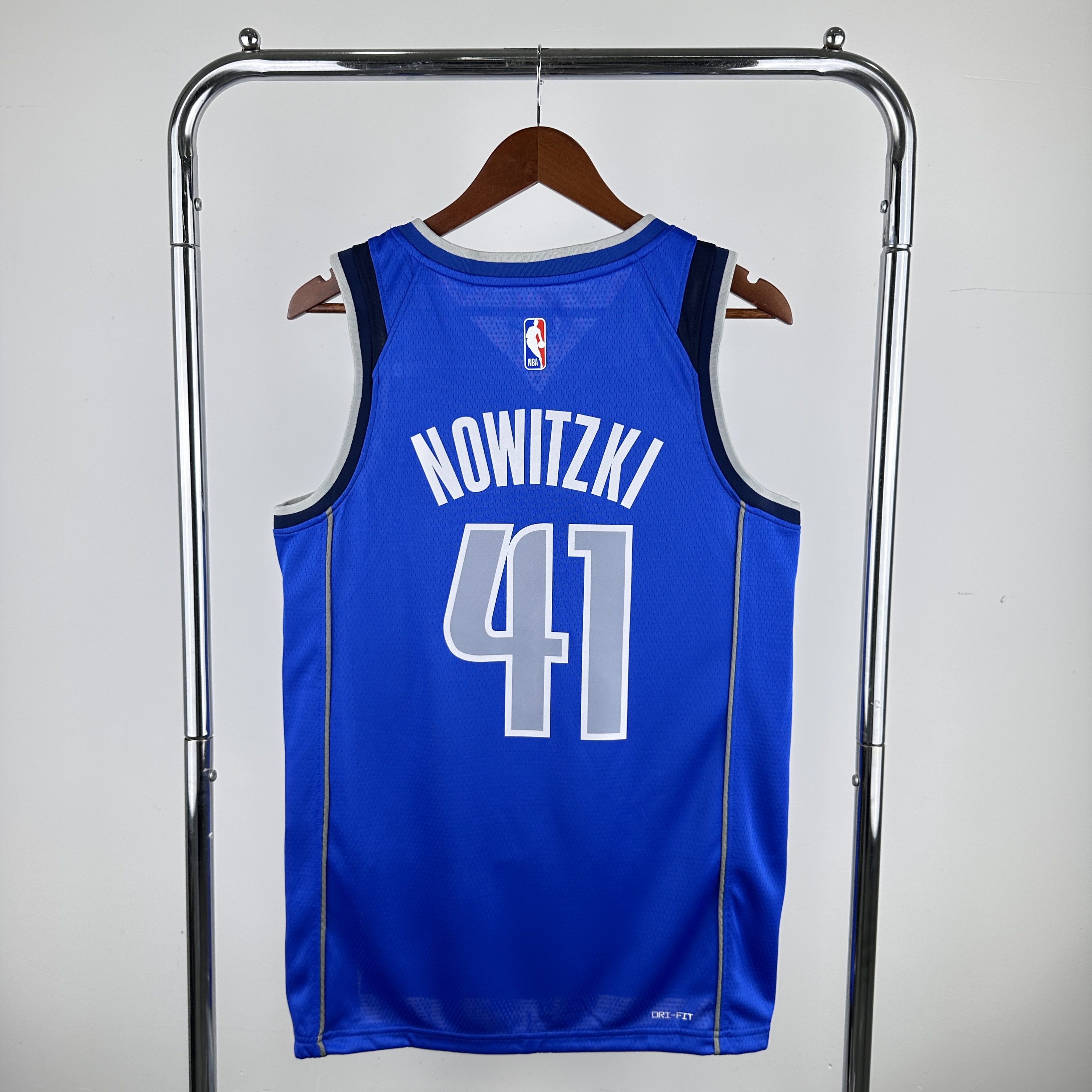 Men Dallas Mavericks #41 Nowitzki Blue Nike 2024 NBA Jerseys